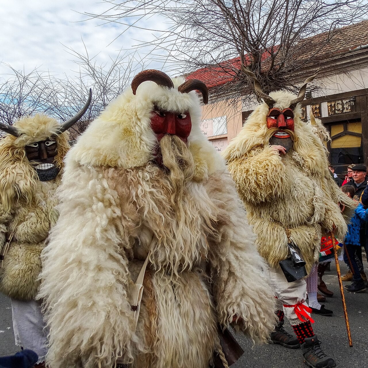 Busó masks in Mohács