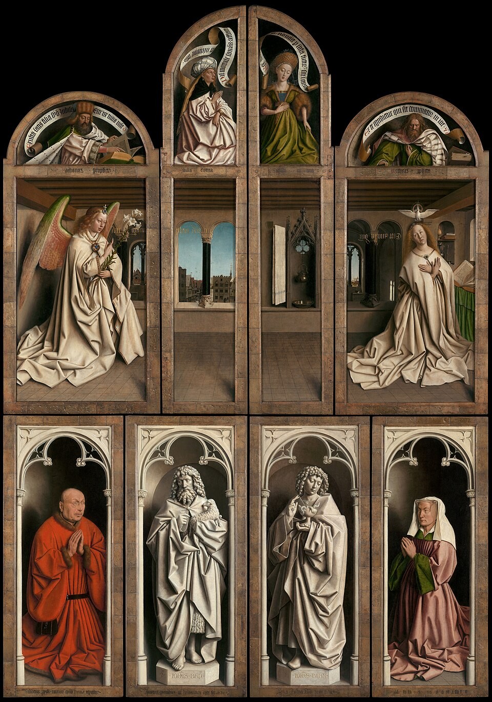 Ghent Altarpiece (closed, after restoration)